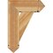 Ekena Millwork Traditional Arts and Crafts Rough Sawn Bracket w/ Offset Brace, Western Red Cedar, 8"W x 20"D x 28"H BKT0806X20X28TRA03RWR - alternate 2